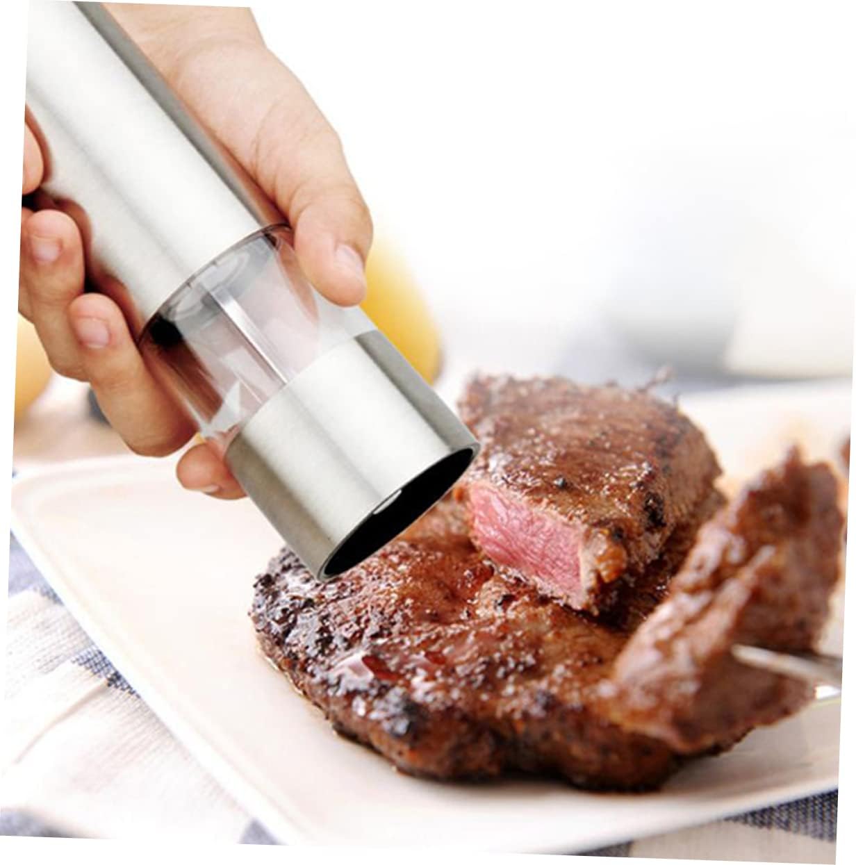 VOSAREA Electronic Pepper Mill with Salt Shaker Set
