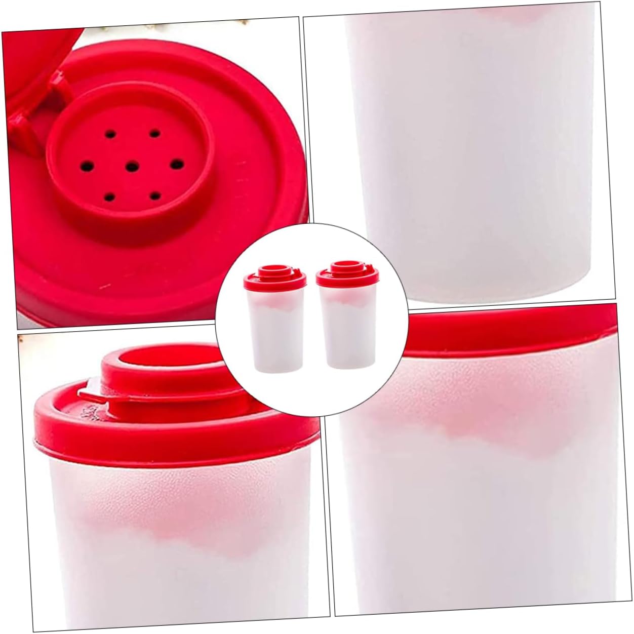 2Pcs Portable Outdoor Pepper Storage Bottles