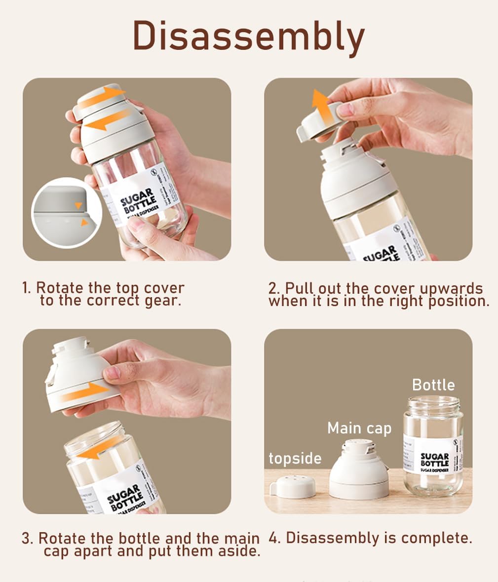 Effortless Salt Sugar Pepper Dispenser