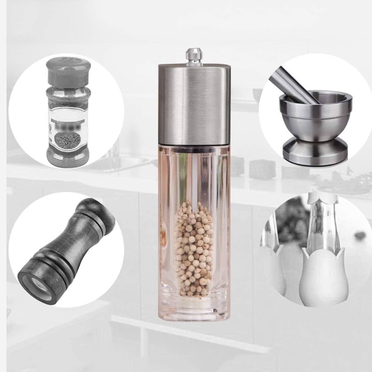 SEFAX Pepper and Salt Grinder Set Manual Salt and Pepper Mills