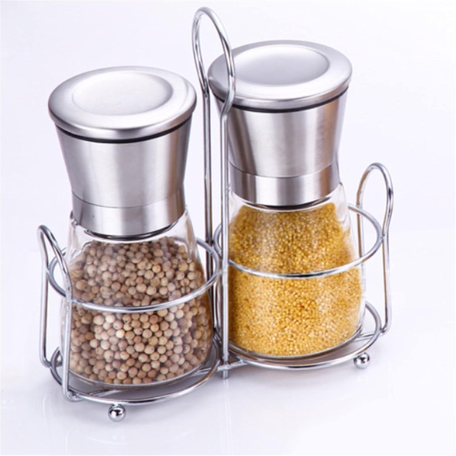 LEIXIUSM Pepper Shaker Mill Grinder with Holder