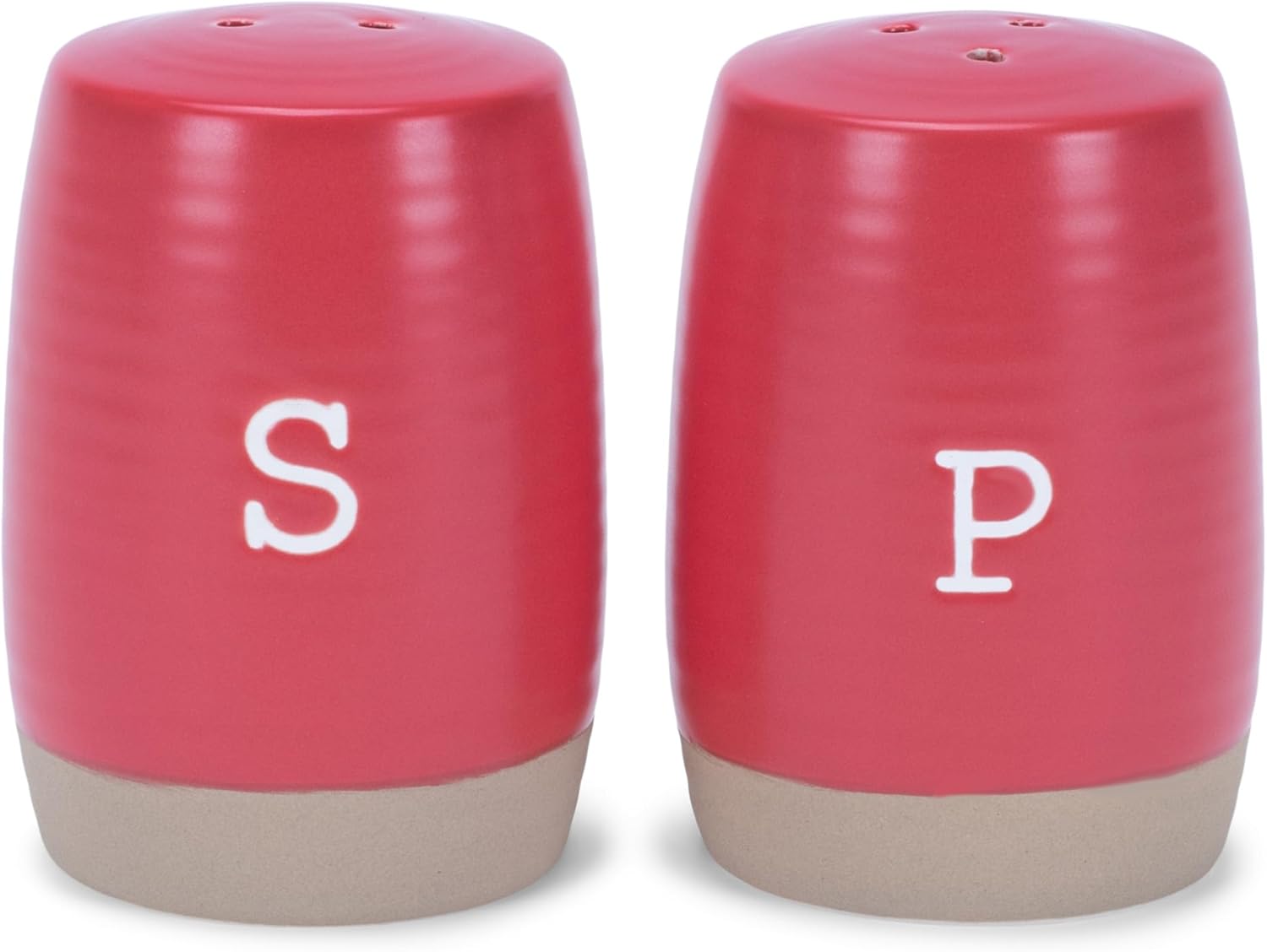 Stylish Red Ceramic Salt Pepper Shakers