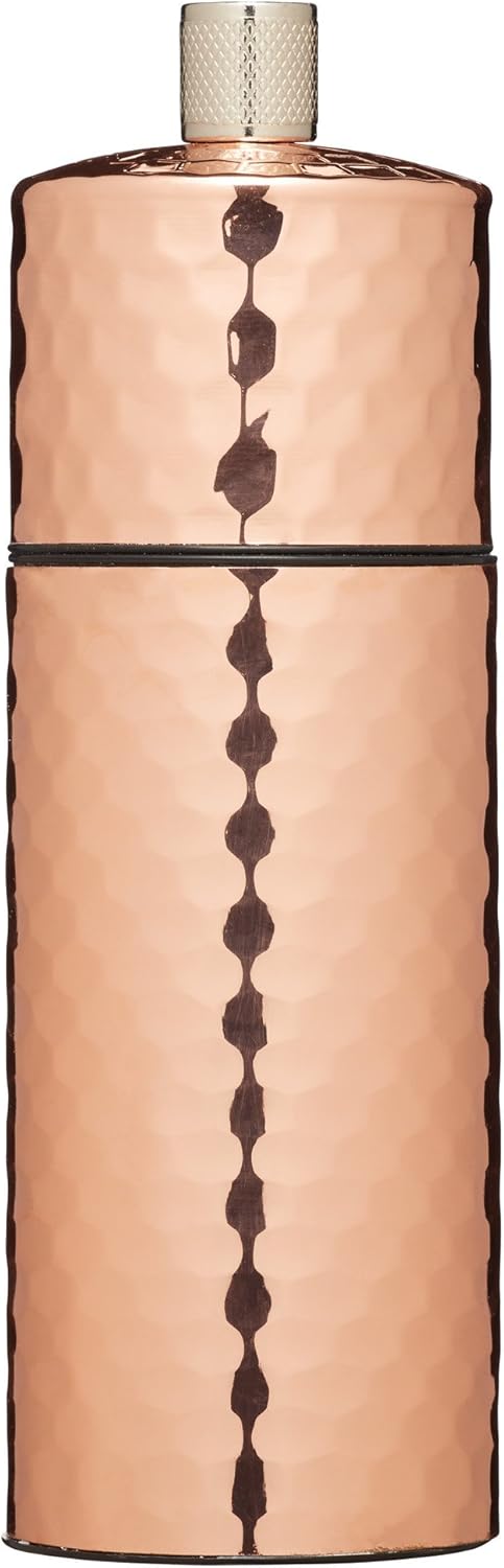 KitchenCraft MasterClass Hammered Copper Salt Mill 15cm