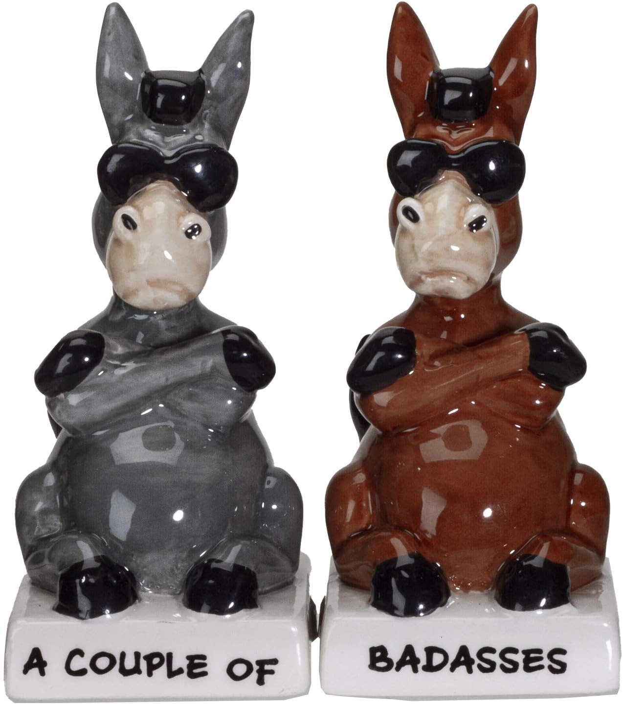 Cupids Choice Elegant Ceramic Salt Pepper Shakers Set