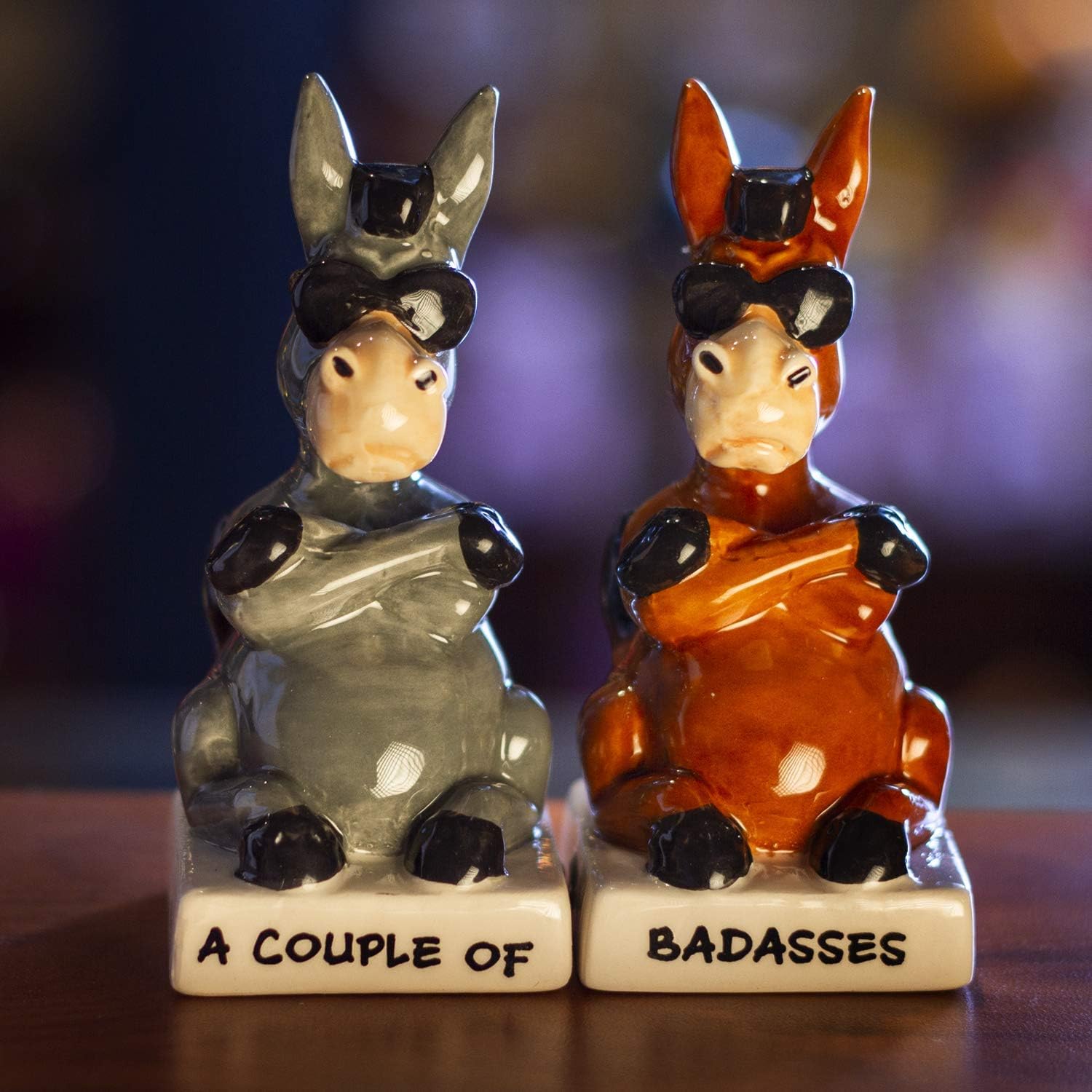 Cupids Choice Elegant Ceramic Salt Pepper Shakers Set