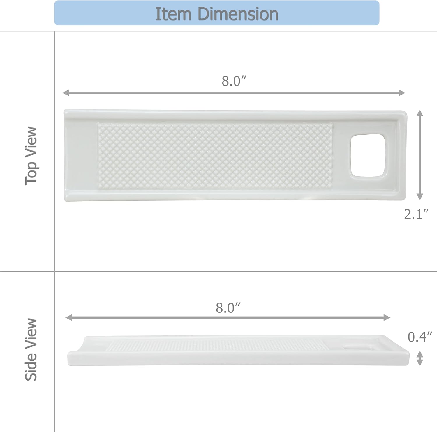 EIKS Ceramic Grater Plate