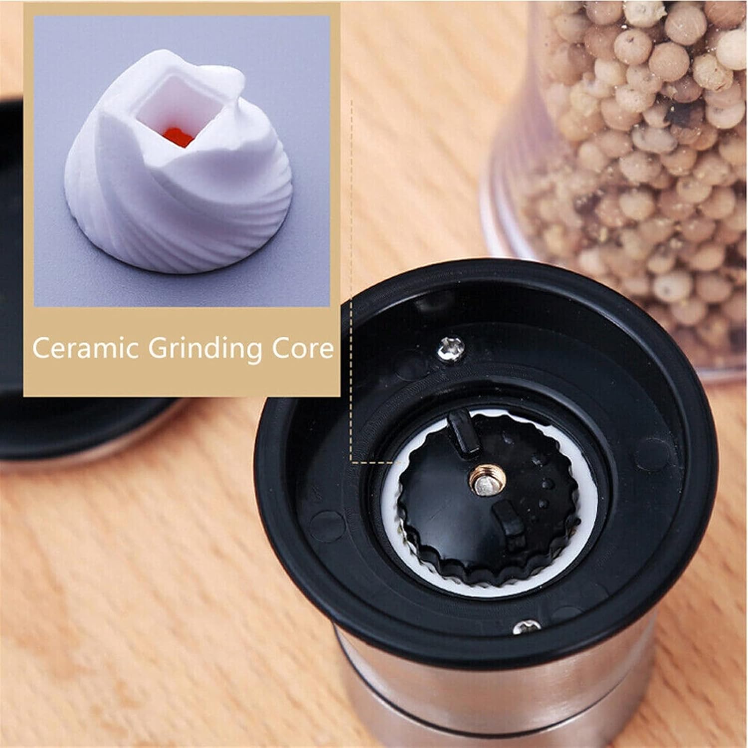 LEIXIUSMPepper Grinder with 120ml Capacity