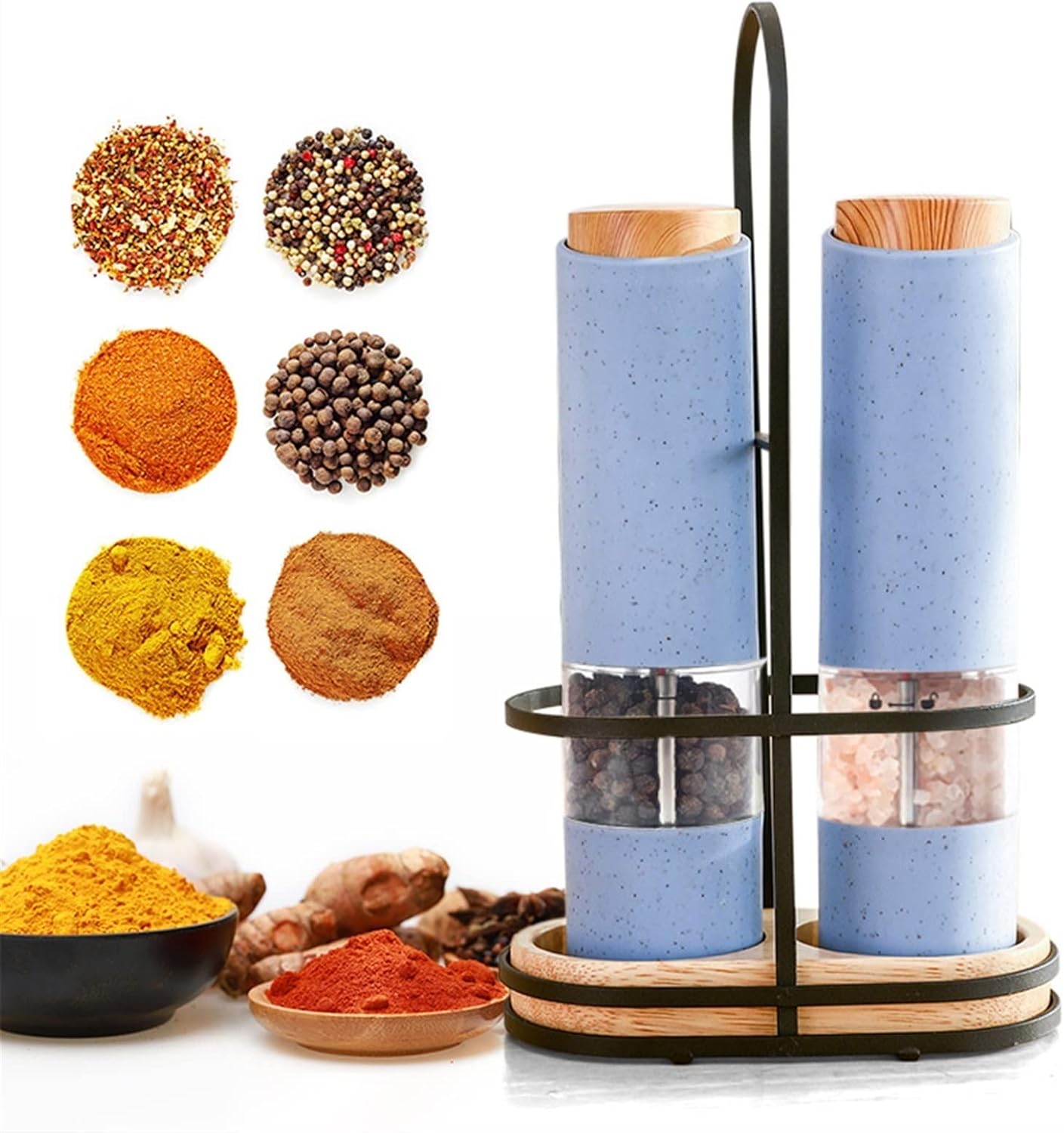 Electric Salt Pepper Grinder with Adjustable Coarseness Automatic Shaker Case 1 PCS