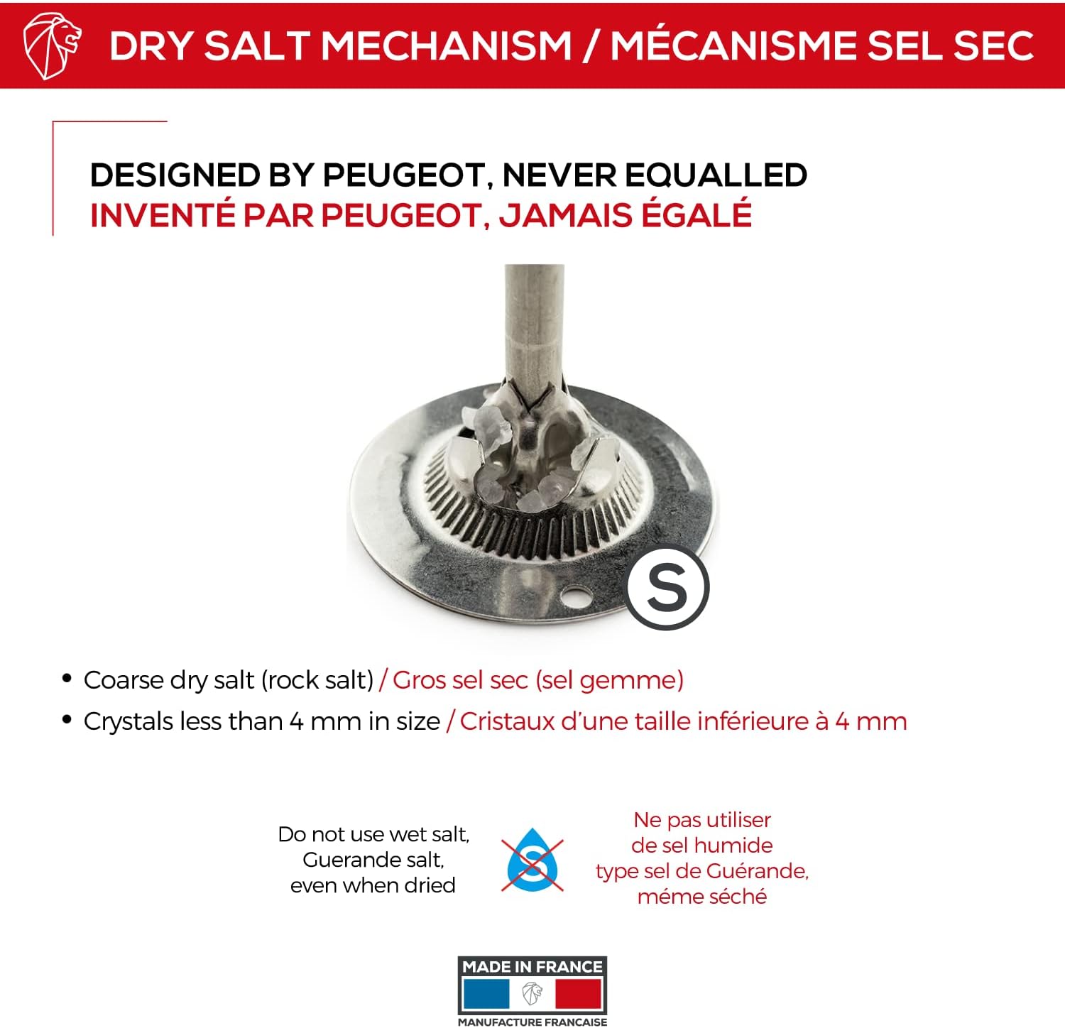 Pure French Grading Salt Mill