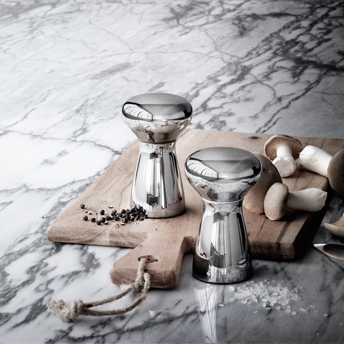 Georg Jensen Alfredo Salt Pepper Shaker Set Medium