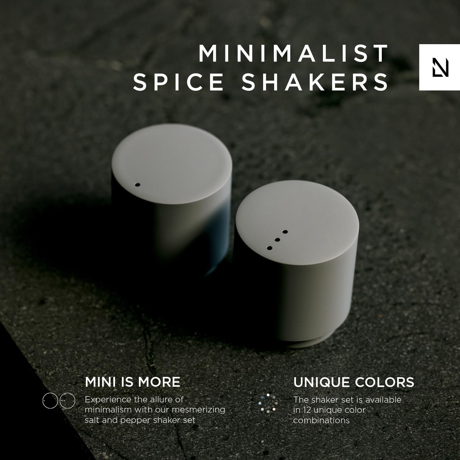 LARS NYSM Mini Salt and Pepper Shakers Set