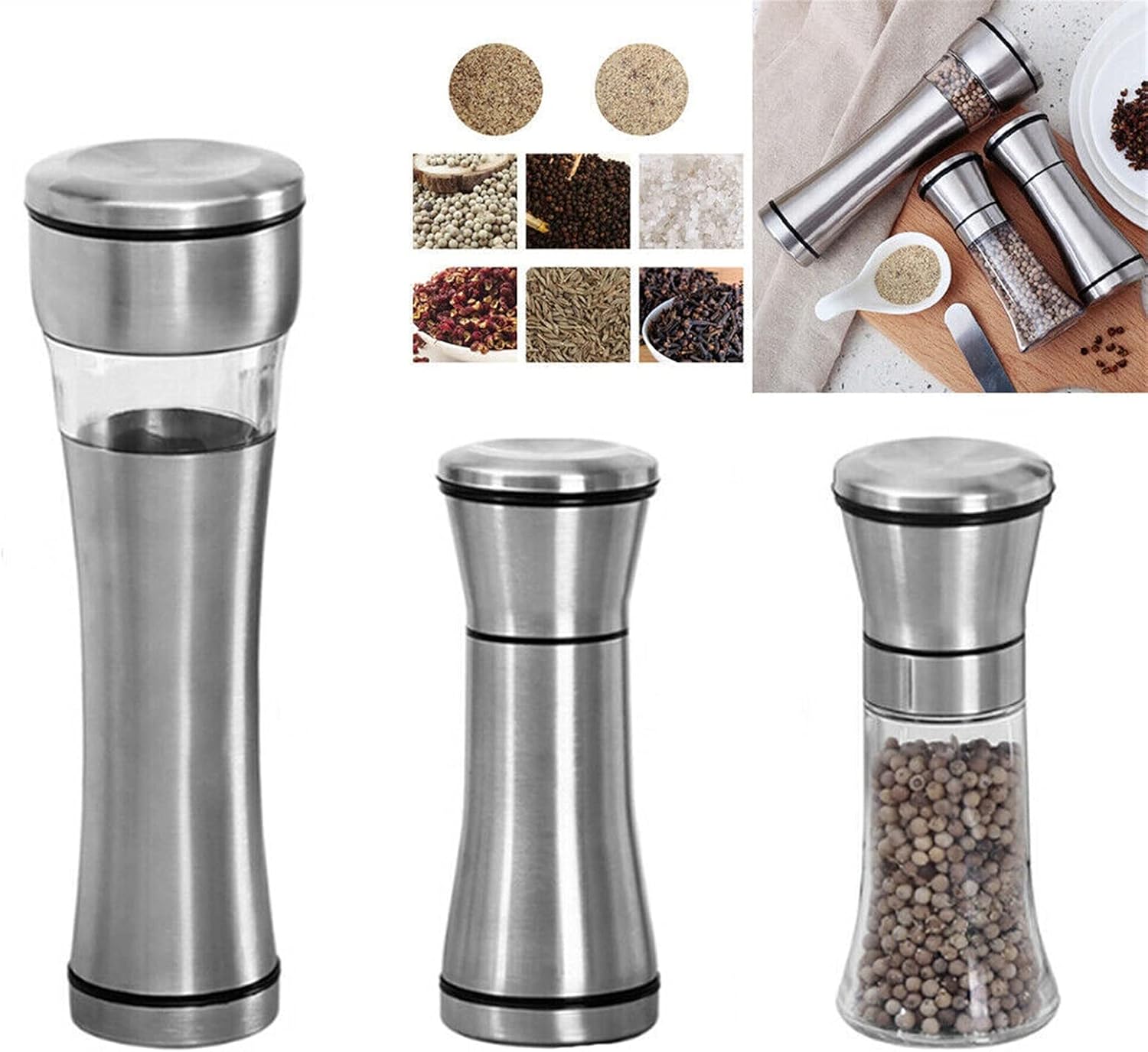 LEIXIUSMPepper Grinder with 120ml Capacity