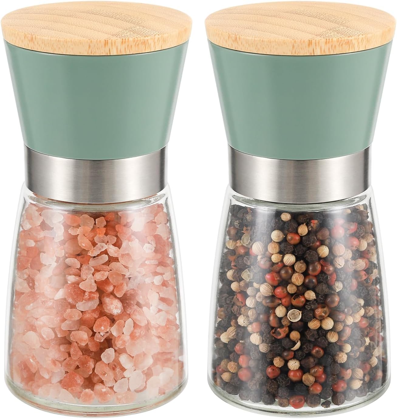 Premium Adjustable Salt Pepper Mill Set for Home Use