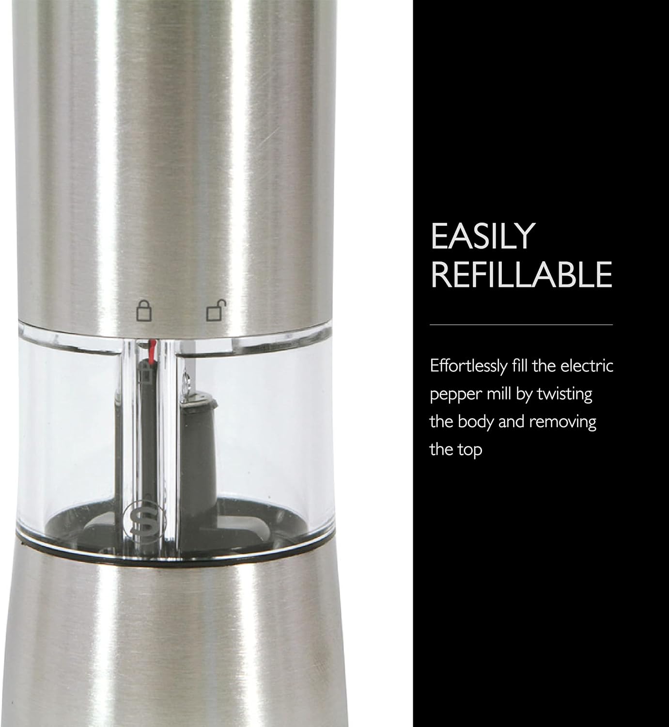 Cole Mason Hampstead Electric Salt Mill Set