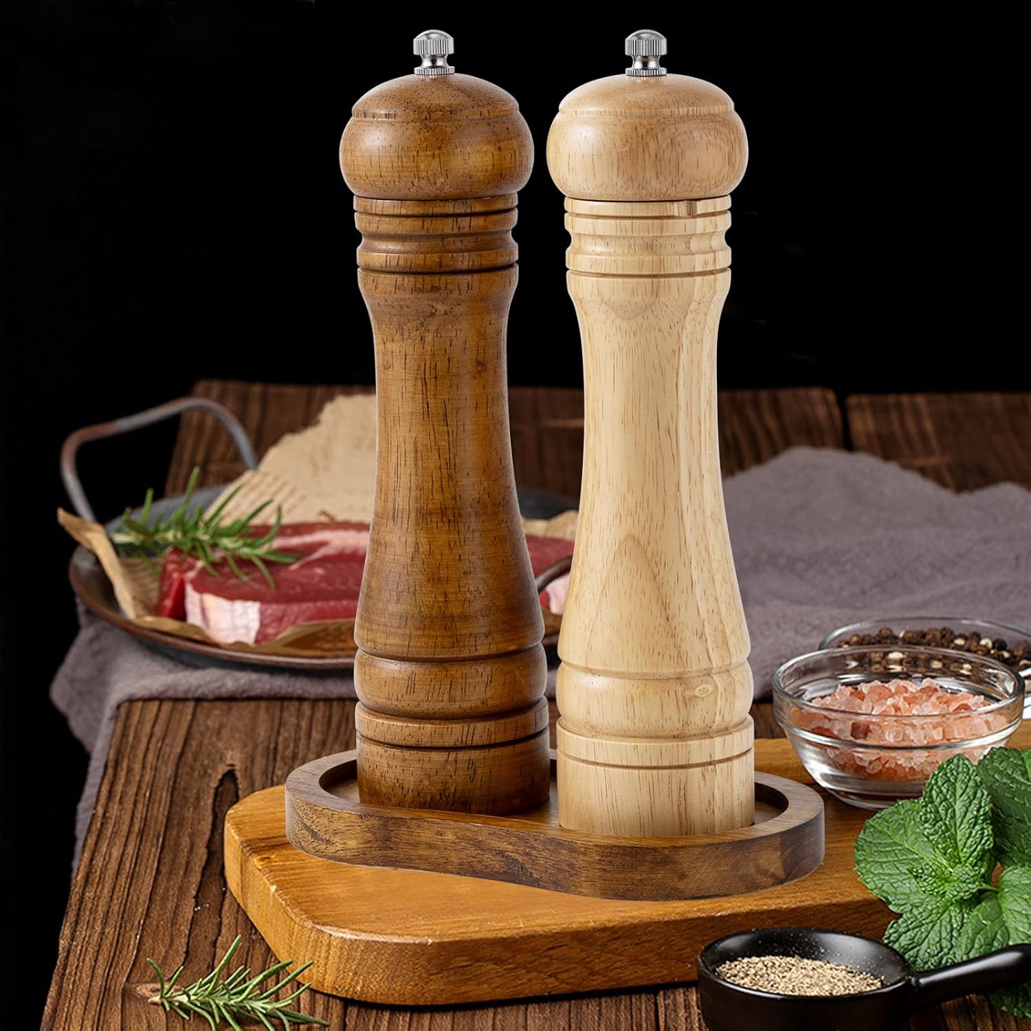 High-Quality Salt and Pepper Mill Tray