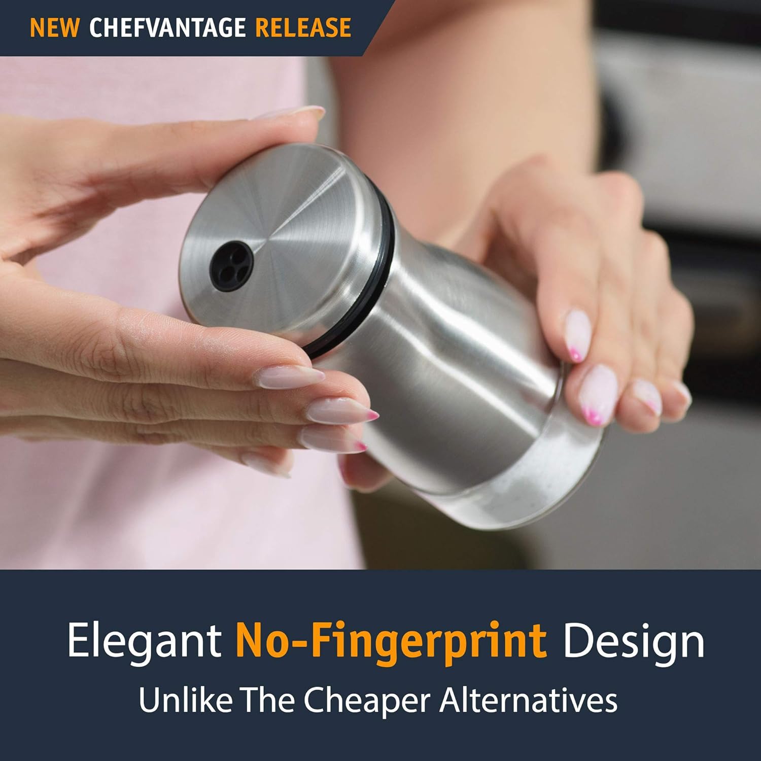 Adjustable Salt Pepper Shakers Set