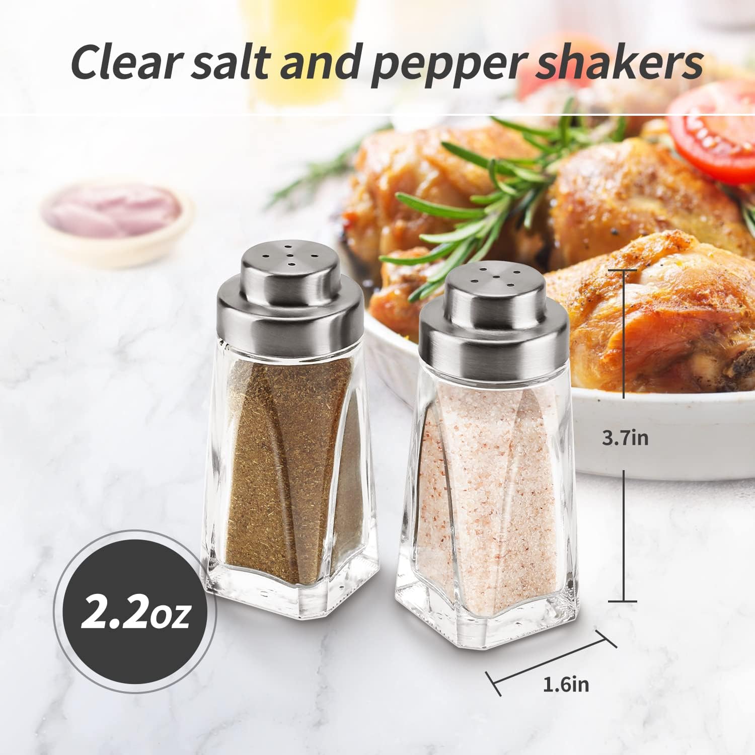 Elegant Salt and Pepper Shakers Set by Aelga