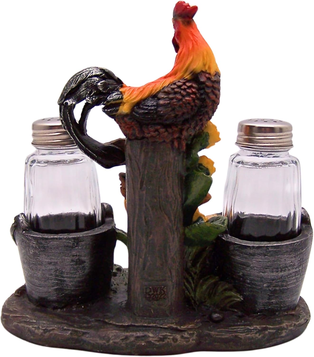 Farm Rooster Salt Pepper Shaker Set Cozy Kitchen Decor