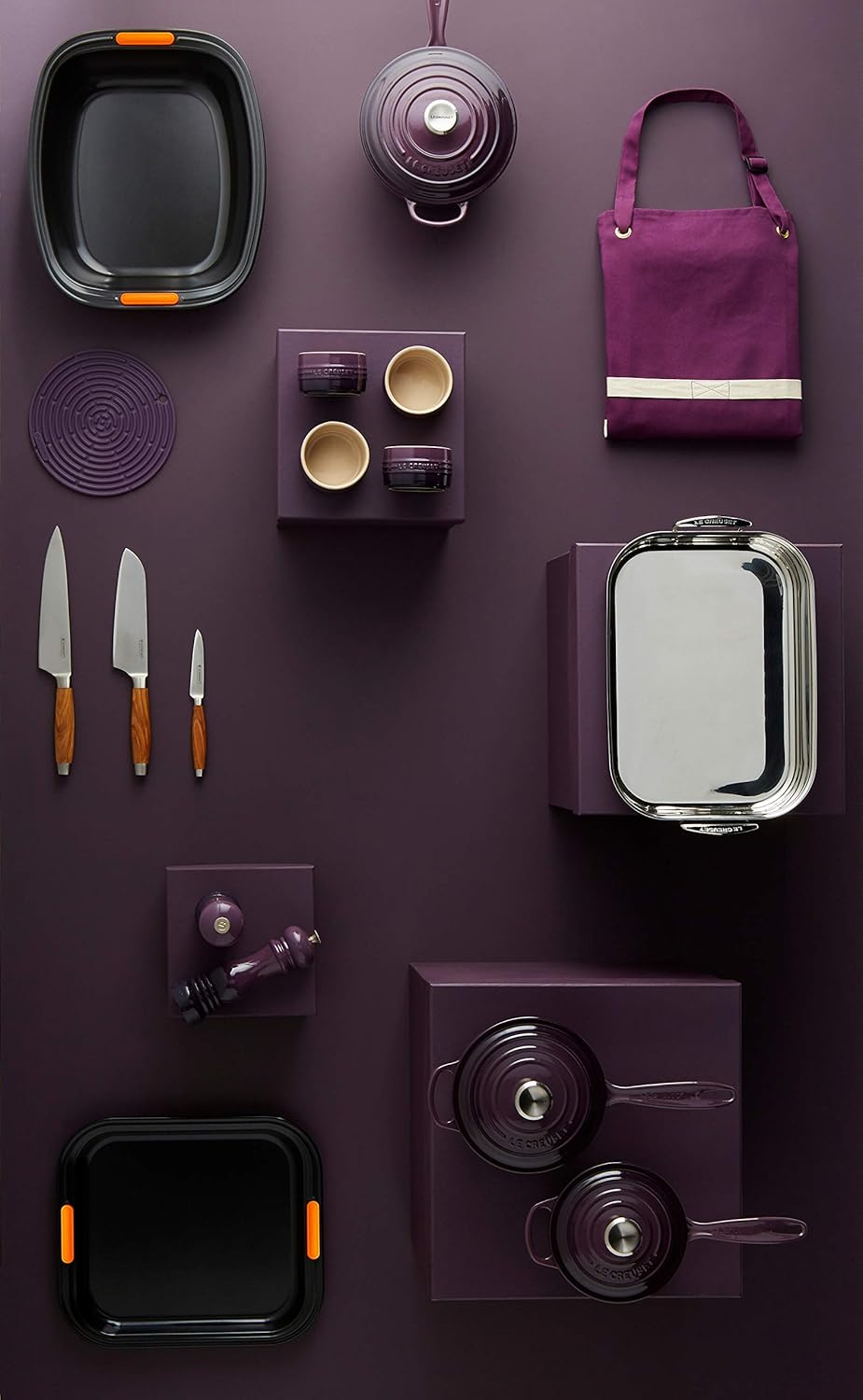Le Creuset Salt Mill 8-Inch Cassis - Versatile Durable for Home Kitchen
