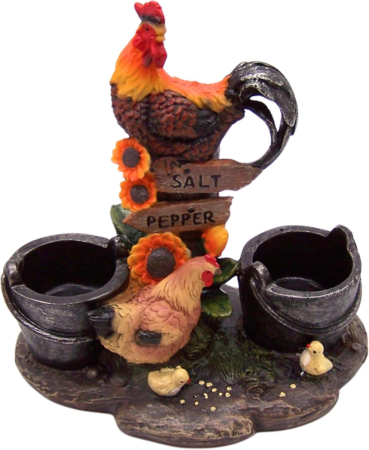 Farm Rooster Salt Pepper Shaker Set Cozy Kitchen Decor