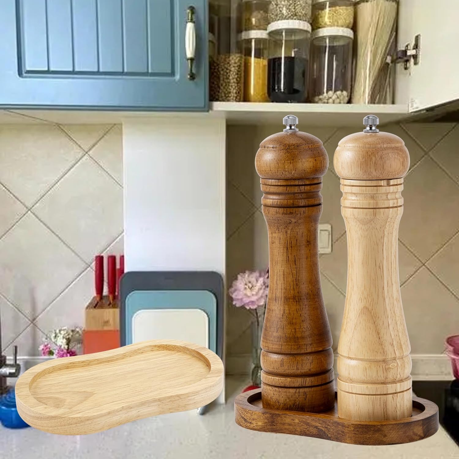 High-Quality Salt and Pepper Mill Tray