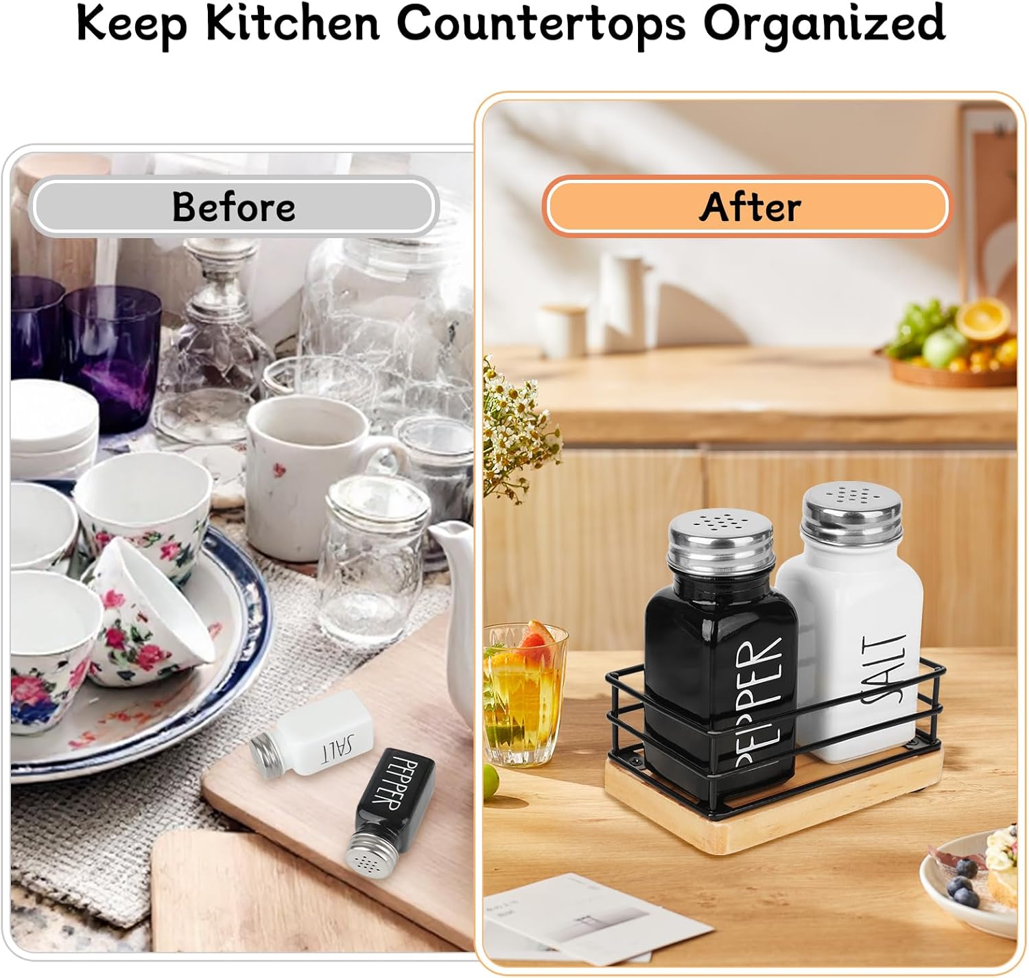 Stylish Salt Pepper Shakers Set Household Name