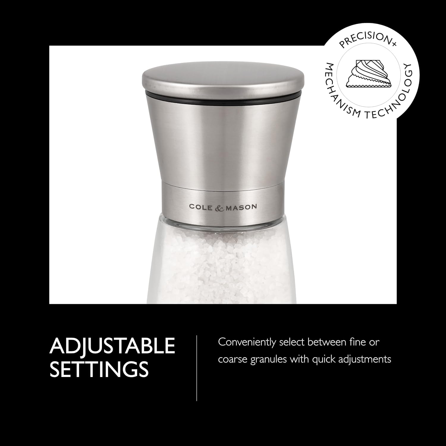 Cole Mason Sunderland 55 Salt Mill Set -_BLACK