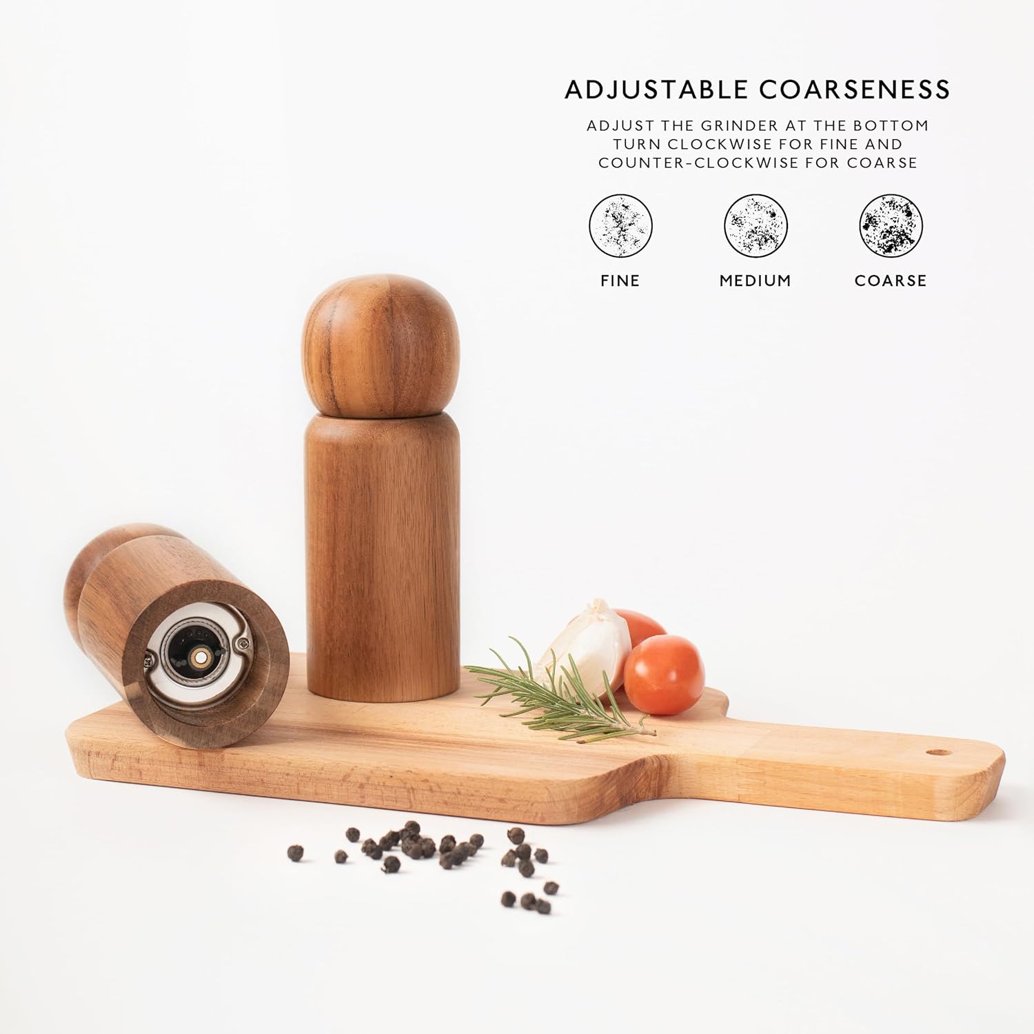 Manual Salt and Pepper Grinder Set