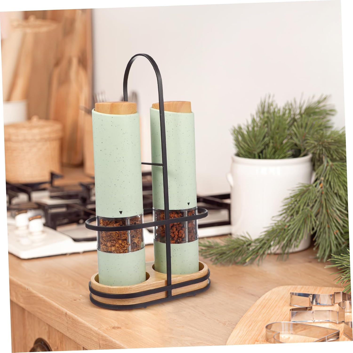 Zerodeko Electric Salt Pepper grinder set