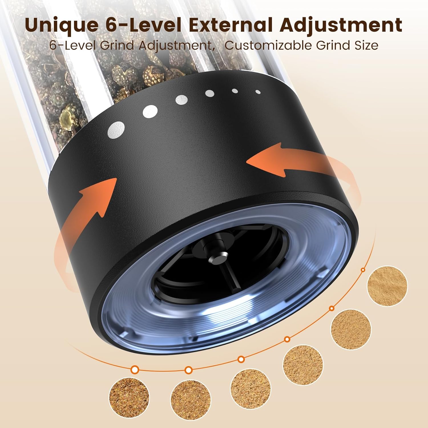 Bright LED Electric Salt and Pepper Set