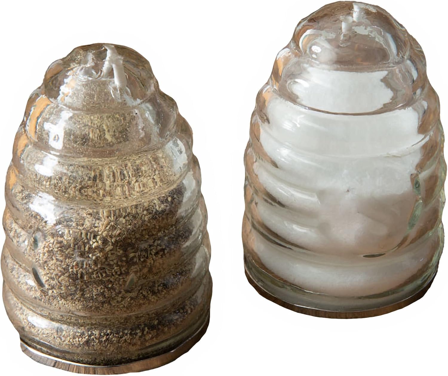 Elegant Beehive Salt Pepper Shakers Set