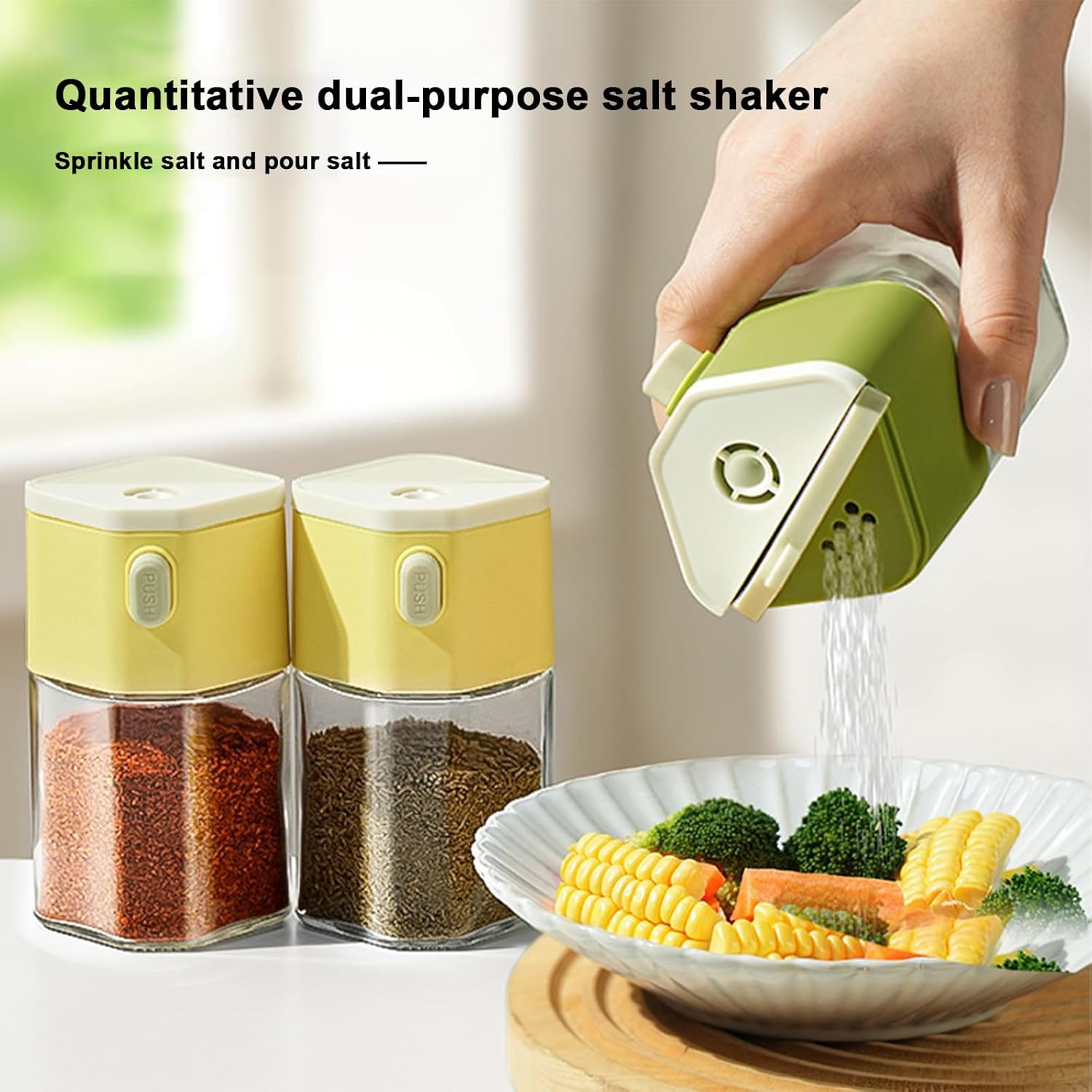 Precision Salt Pepper Shakers with 002oz Metering