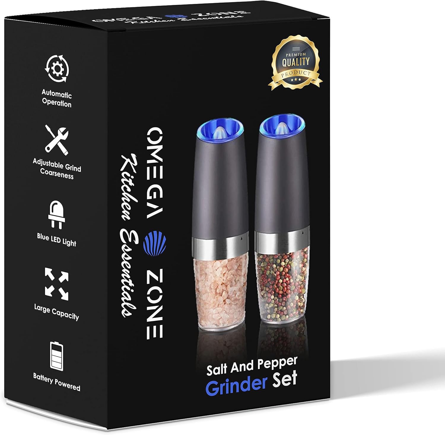 Elegant Functional Premium Automatic Salt Pepper Grinder