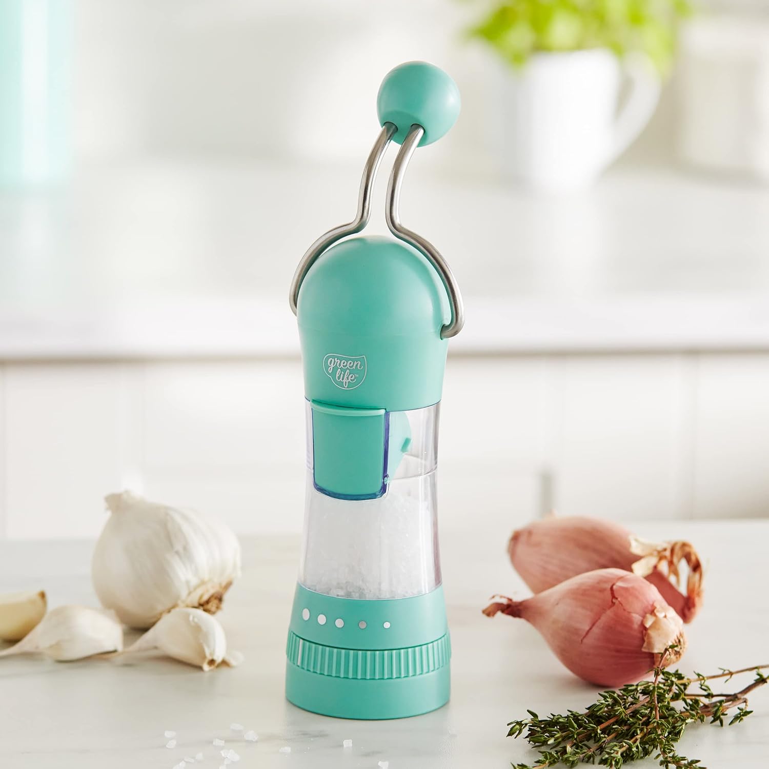 GreenLife Ratchet Mill Salt Pepper Grinder Effortless and Customizable
