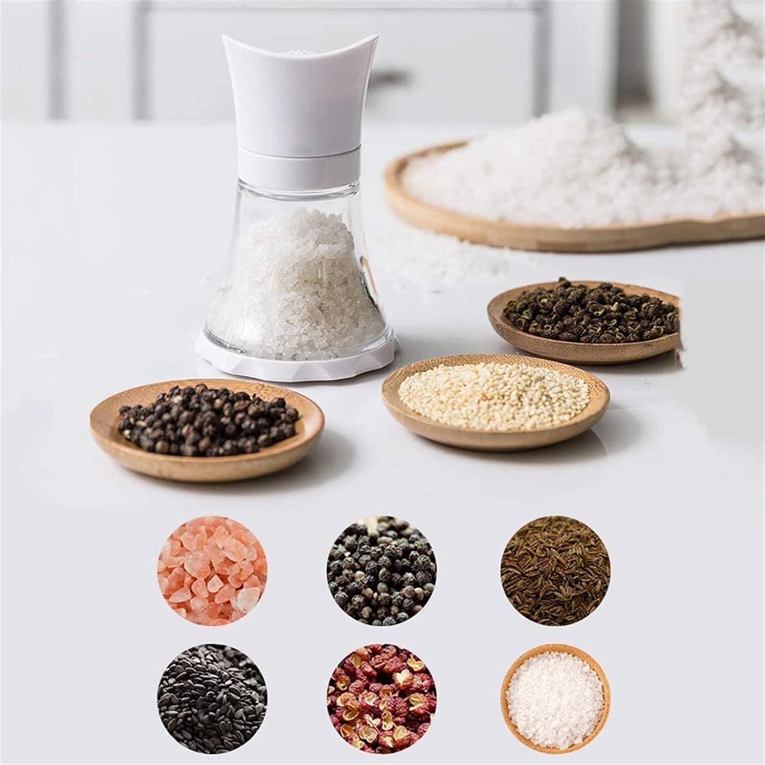 Premium DVVHFJHETKUJULIY Salt Pepper Mill Set