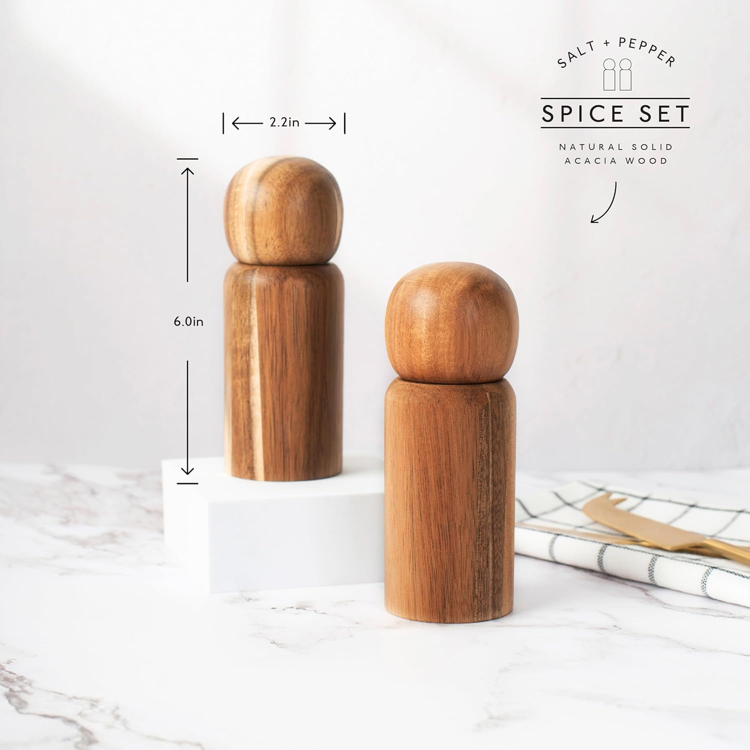 Manual Salt and Pepper Grinder Set