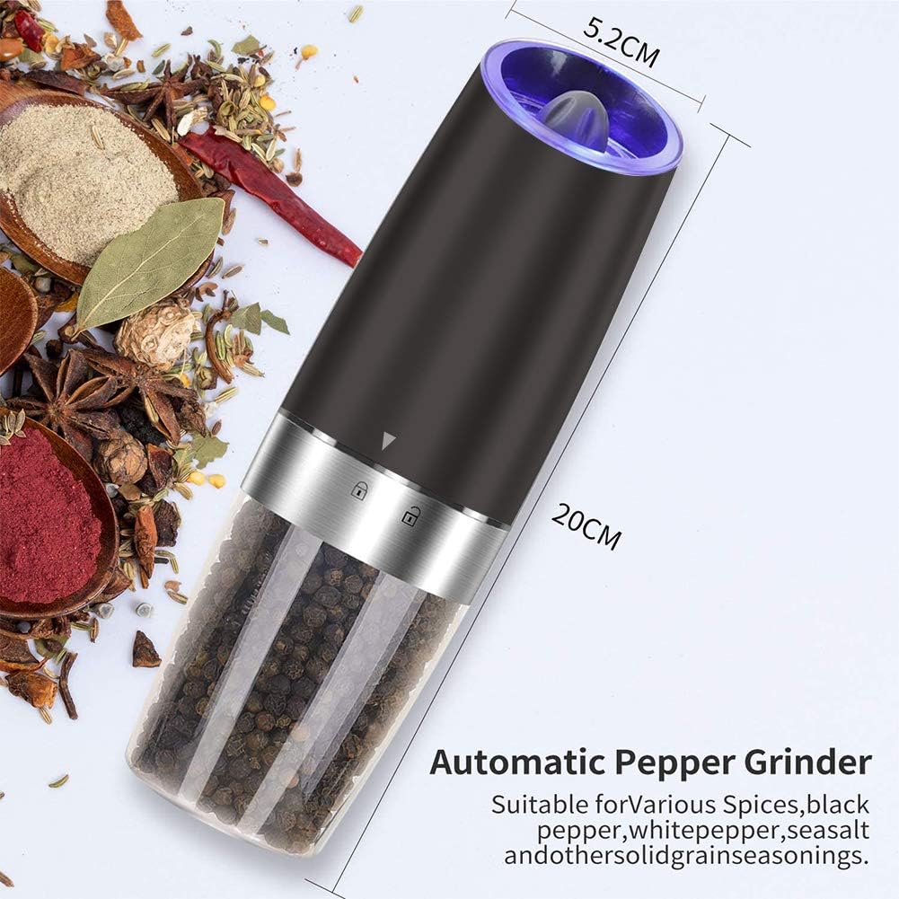Perfect Electric Salt Pepper Mill Set for Home or Travel