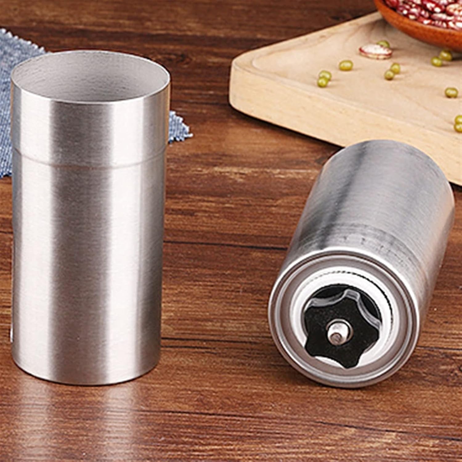 Stainless Steel Salt Pepper Grinder Adjustable Portable Kitchen Tool