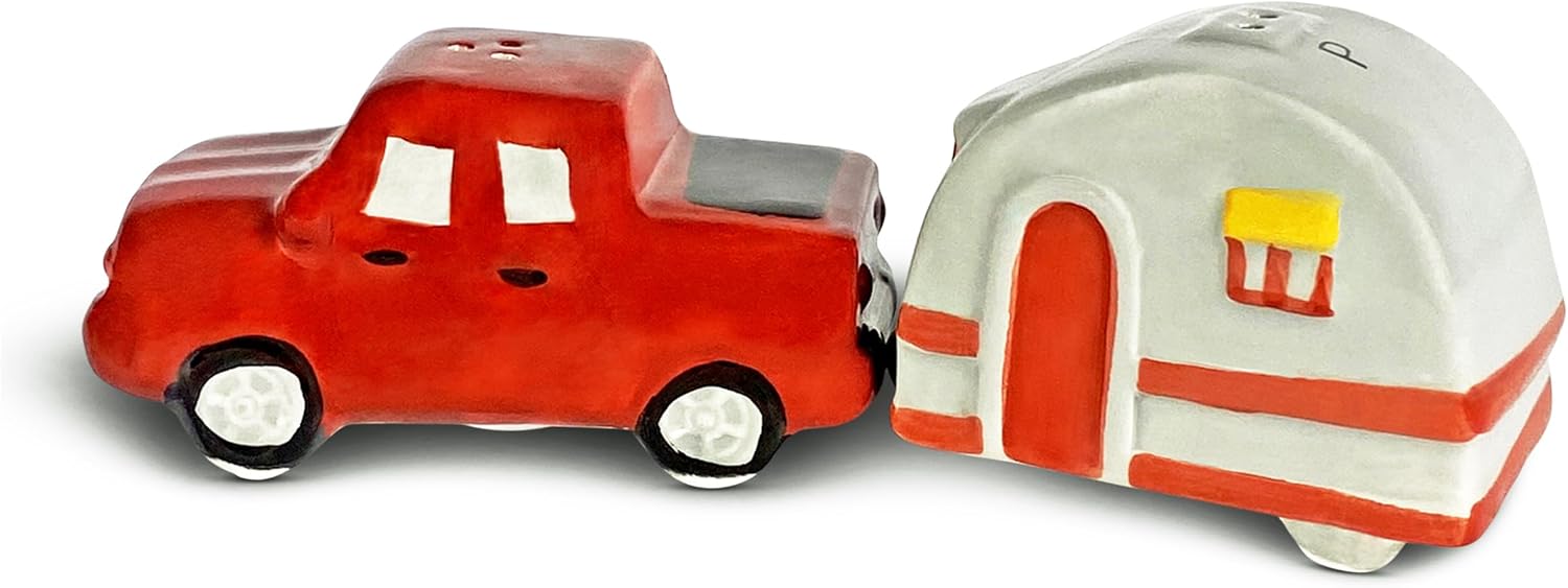 Rivers Edge Salt and Pepper Shaker Set Unique Kitchen Accent Perfect Gift