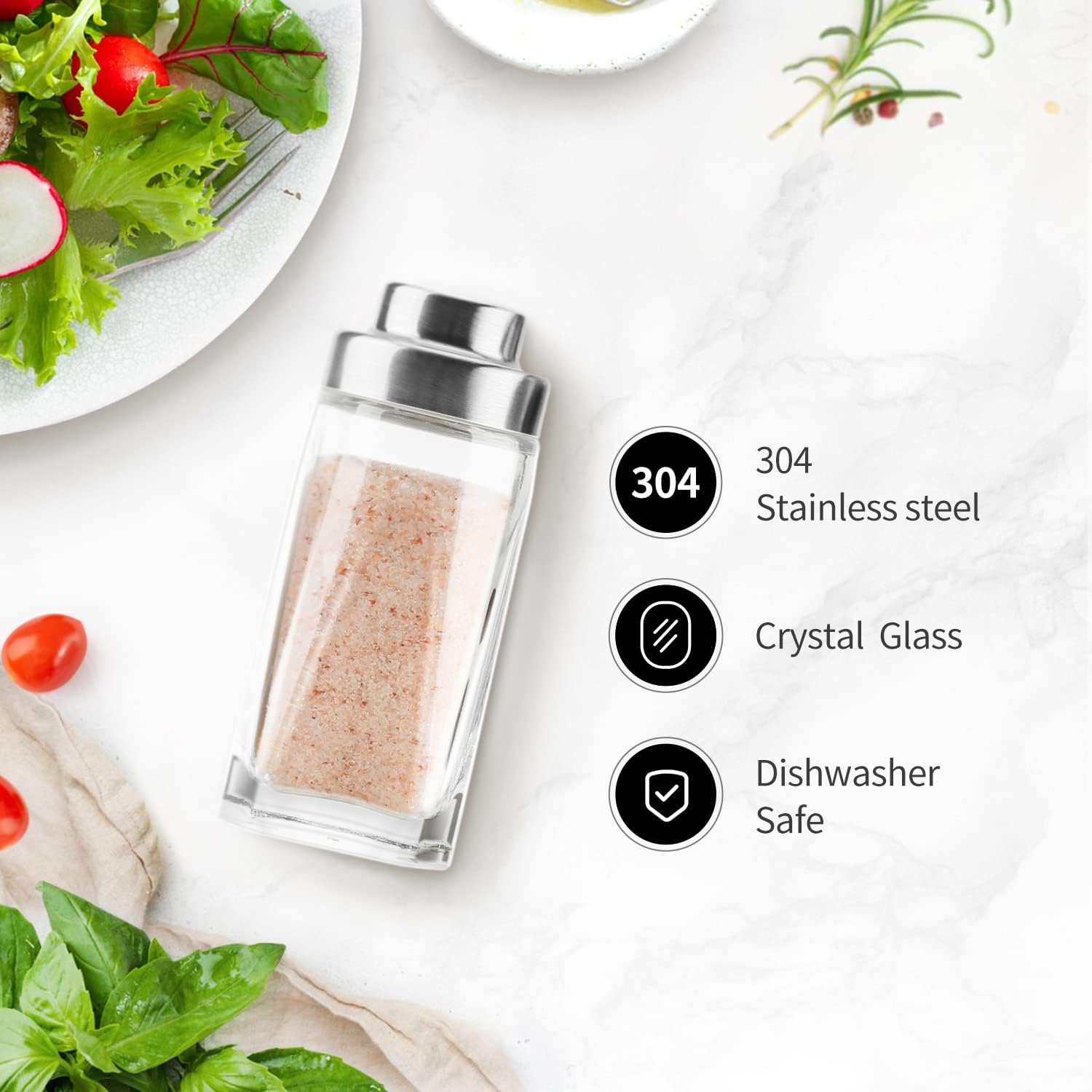 Elegant Salt and Pepper Shakers Set by Aelga