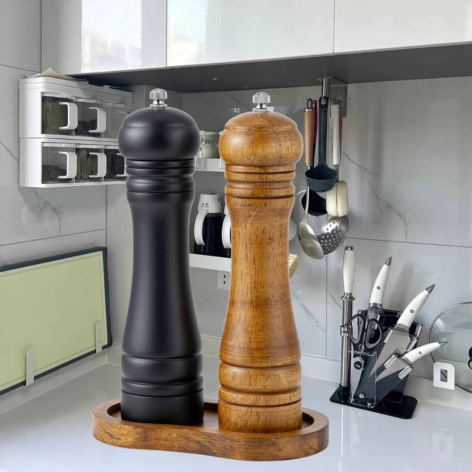 High-Quality Salt and Pepper Mill Tray