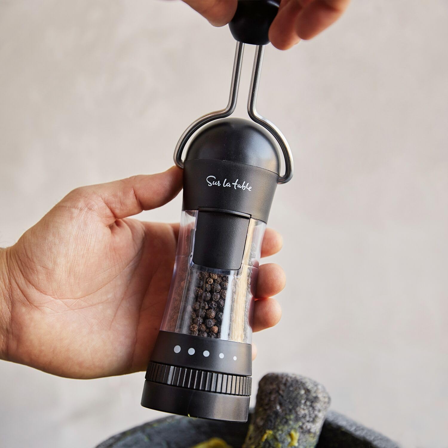 Experience Elegance with Sur La Table Ratchet Mills Black