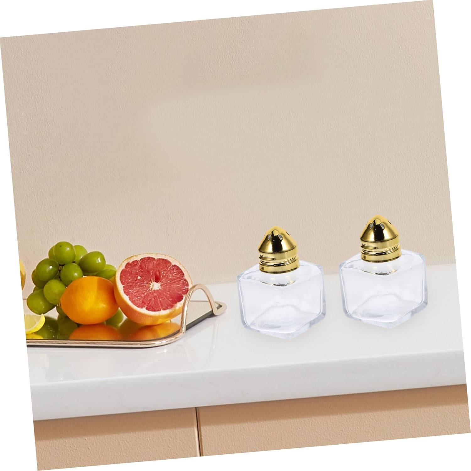 Stylish 3-Pack Salt Pepper Shakers Set