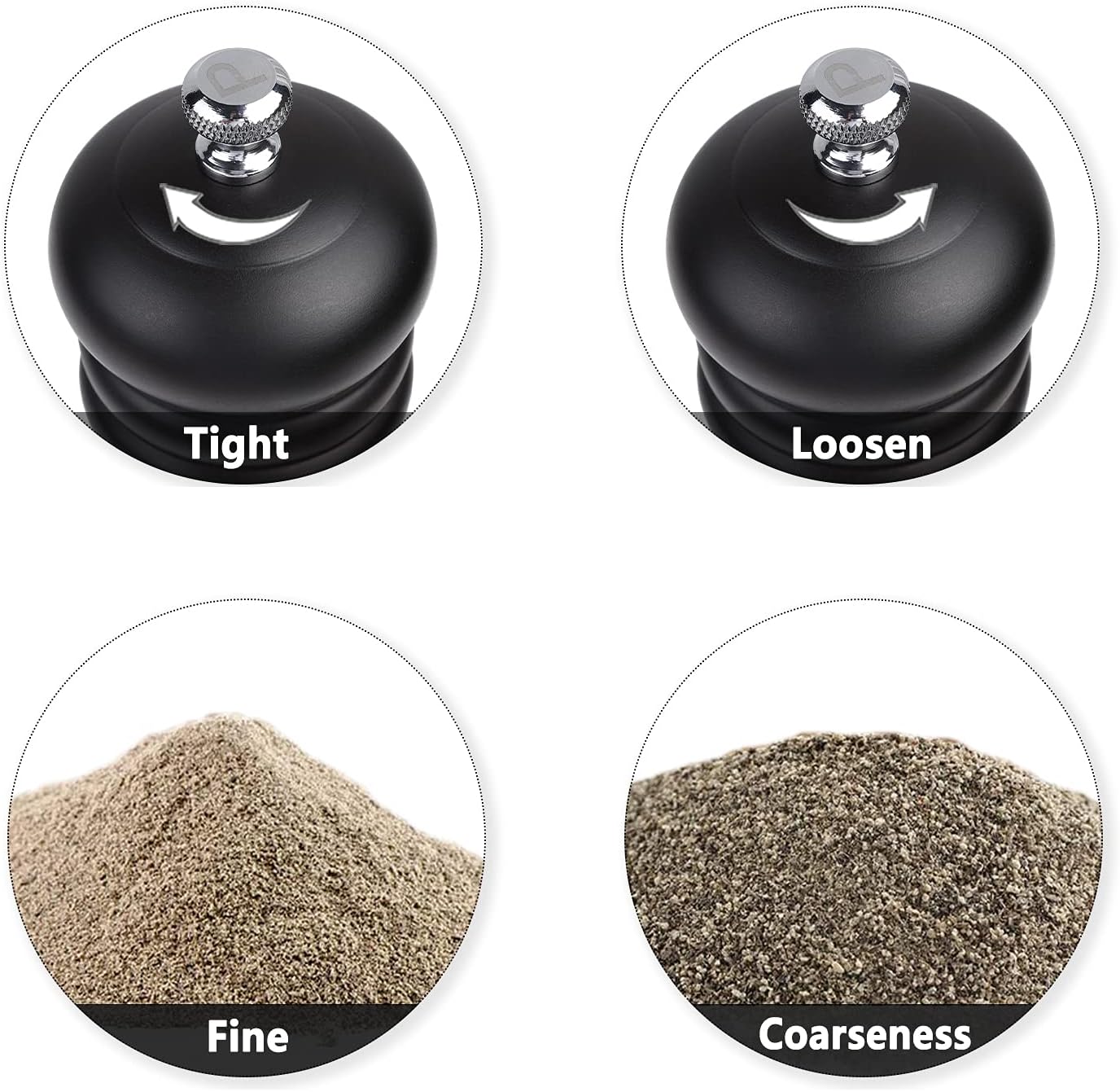 Adjustable Pepper Mill BlackOrdinal