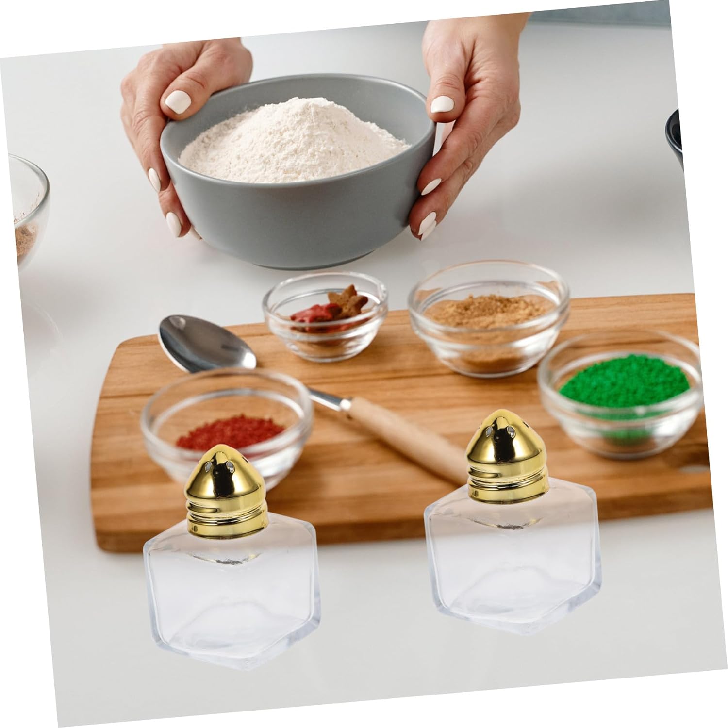 Stylish 3-Pack Salt Pepper Shakers Set
