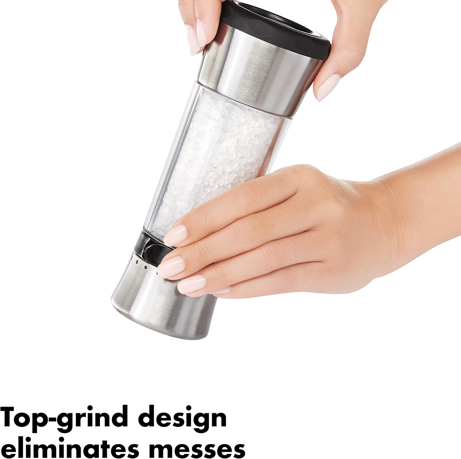 OXO Good Grips Sleek Adjustable Salt and Pepper Mill Set