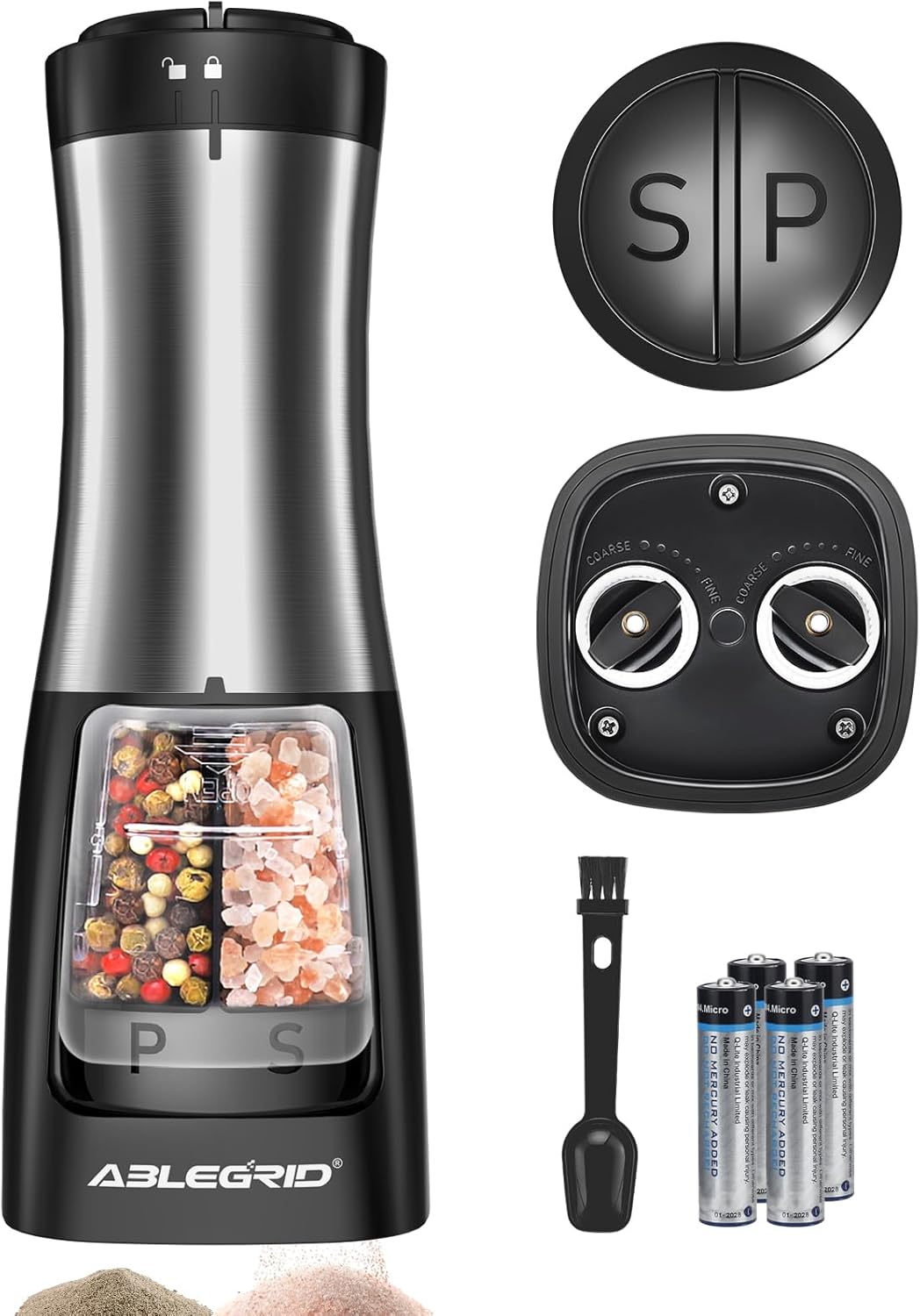 Efficiently Grind Salt Pepper with Intuitive Controls