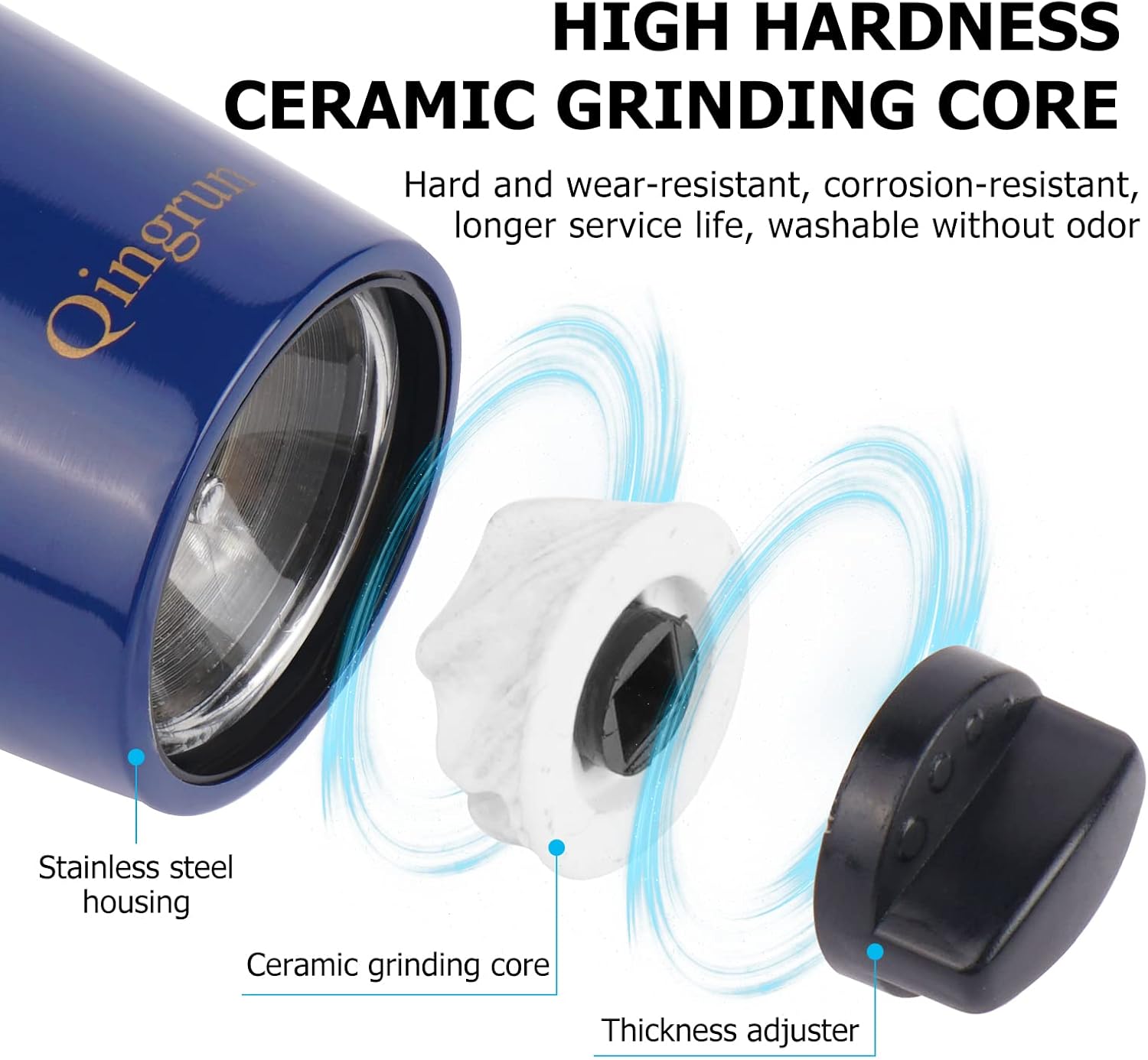Electric Salt or Pepper Grinder with LED Light