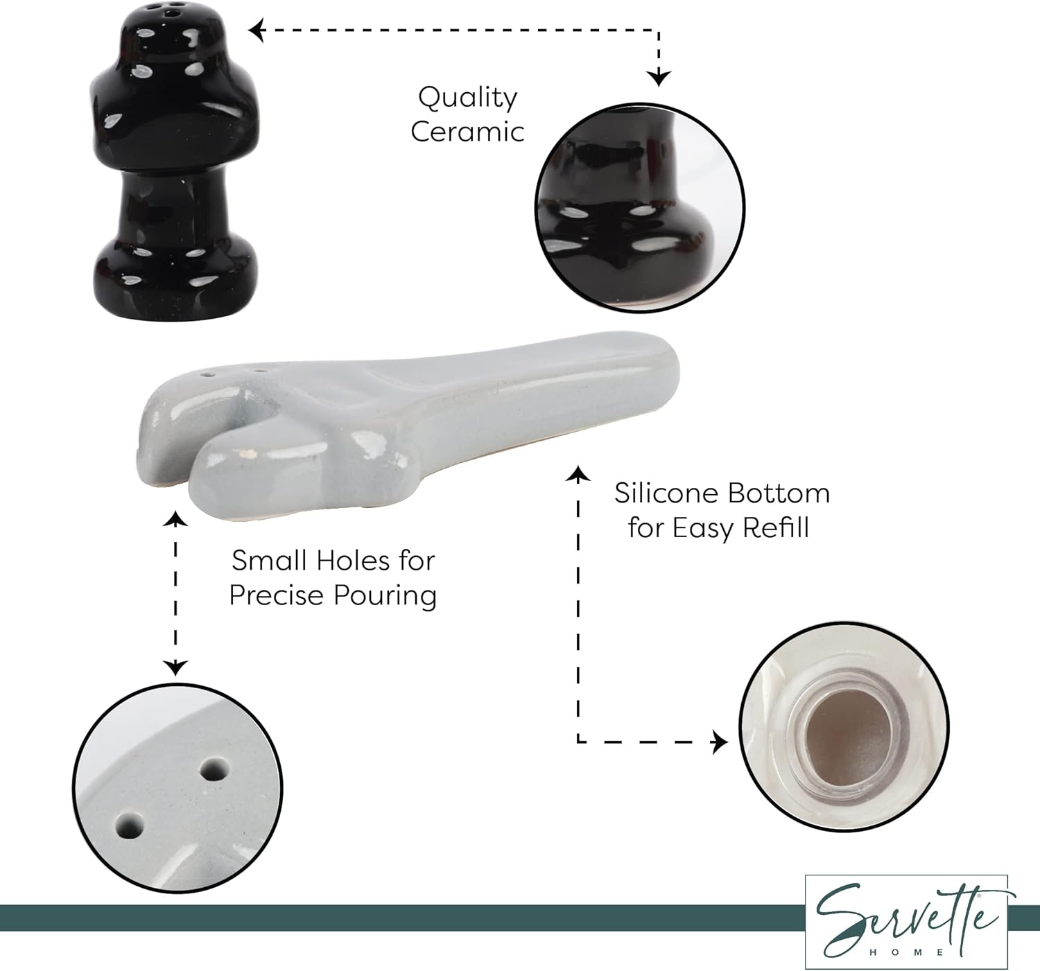 Fun Salt Pepper Shakers Set