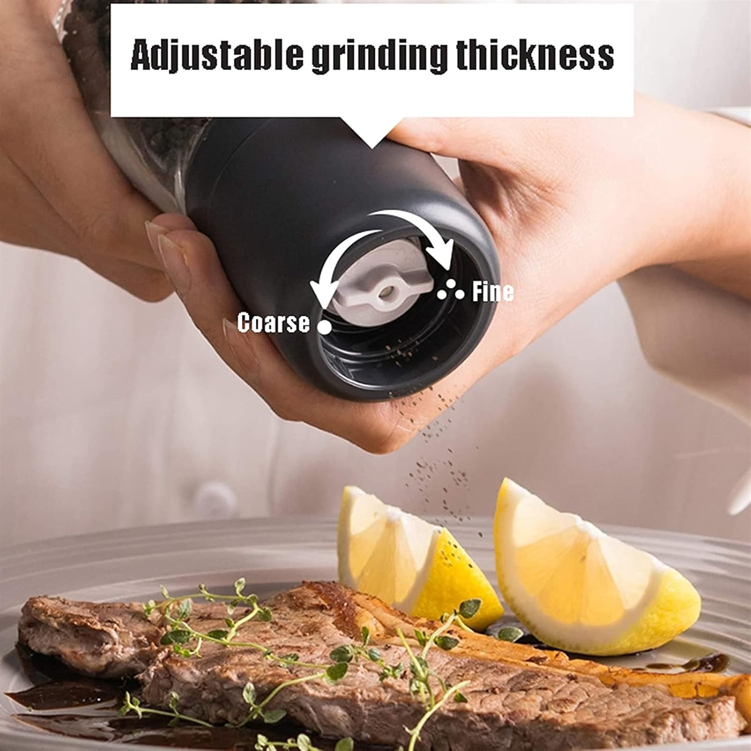 AtreX Salt and Pepper Grinder Set Professional Grade
